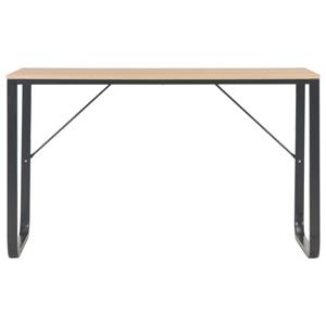 Computertisch Schwarz und Eiche 120 x 60 x 73 cm - VIDAXL