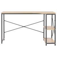 Computertisch Schwarz und Eiche 120×72×70 cm - VIDAXL