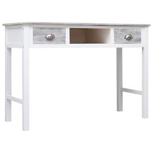 Schrijftafel 110x45x76 cm hout grijs