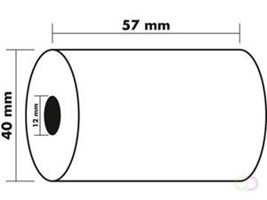 Exacompta rolletjes bank en betaalkaartterminal 57x40x12x18, 1 thermische laag 55g zonder bpa