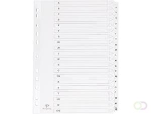 Pergamy tabbladen met indexblad, ft A4, 11-gaatsperforatie, A-Z met 20 tabs