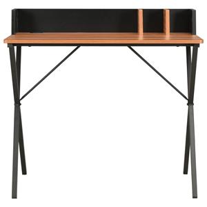 VidaXL Bureau 80x50x84 cm zwart en bruin