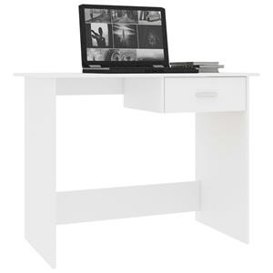 VidaXL Bureau 100x50x76 cm spaanplaat wit