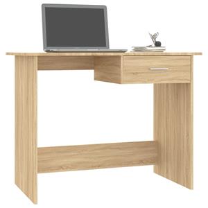 vidaXL Schreibtisch Sonoma-Eiche 100x50x76 cm Spanplatte Braun