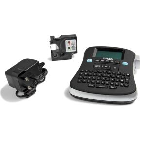 Dymo beletteringsysteem LabelManager 210D kit, qwerty, inclusief D1 tape zwart/wit, draagtas en oplader