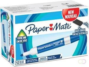 Paper Mate whiteboardmarker met ronde punt, blauw