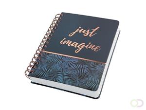 sigel Notitieblok met spiraalrug JolieÂ® mystic jungle just imagine JN603 #####Dot-Lineatur (punktkariert) Zwart, Blauw Aantal paginas: 240 DIN A5