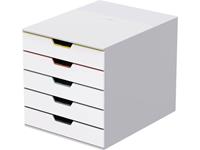 durable VARICOLOR MIX 5 - 7625 762527 Ladebox Wit DIN A4, DIN C4, Folio, Letter Aantal lades: 5