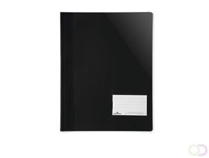 Durable Sichthefter Schwarz DIN A4+ Beschriftungsfenster (90 x 57 mm), Einreißschutz, Innent