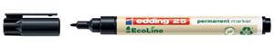 edding Permanent marker e-25 EcoLine Zwart Watervast: Ja 4-25001