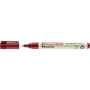 edding Permanent marker e-25 EcoLine Rood Watervast: Ja 4-25002