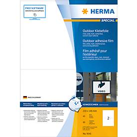 Herma 9541 Etiketten (A4) 210 x 148 mm Folie, mat Wit 80 stuk(s) Extra sterk hechtend Folie-etiketten