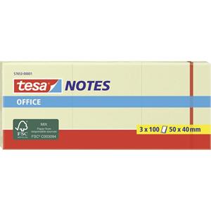 tesa Plaknotitie 57653-00001-05 50 mm x 40 mm Geel 3 stuk(s)