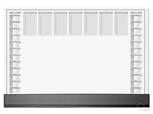 sigel Office HO365 Bureau onderlegger dagplanner, weekplanner Zwart-wit (b x h) 595 mm x 410 mm