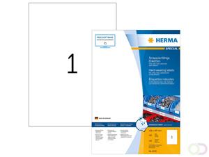 Herma 8335 Etiketten (A4) 210 x 297 mm Folie, mat Wit 100 stuk(s) Extra sterk hechtend Folie-etiketten