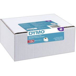 dymo Rol met etiketten 2093091 2093091 89 x 28 mm Papier Wit 1560 stuk(s) Permanent Adresetiketten