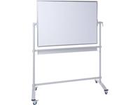 Mobiles Whiteboard (B x H) 120cm x 180cm Weiß lackiert Drehbar, Beide Seiten nutzbar, Inkl. A