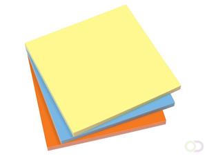 sigel Plaknotitie MU131 100 mm x 100 mm Beide kanten te gebruiken, #####Haften durch elektrostatische Ladung 3 x 100 vellen/pak Geel, Blauw, Oranje 1 pack