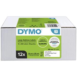 DYMO LabelWriter-Adress-Etiketten, 89 x 36 mm, weiß