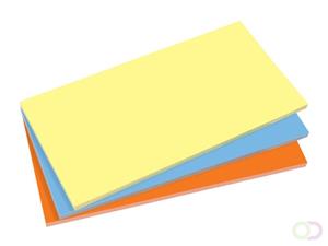 sigel Plaknotitie MU134 200 mm x 100 mm Beide kanten te gebruiken, #####Haften durch elektrostatische Ladung 3 x 100 vellen/pak Geel, Blauw, Oranje 1 pack