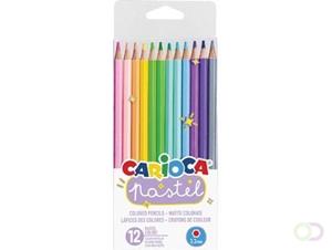 Carioca kleurpotloden Pastel, 12 stuks in blister