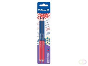 Pelikan tweekleurig potlood, rood en blauw