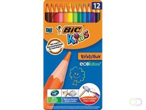 Bic Kids kleurpotlood Ecolutions Evolution, metalen doos van 12 stuks