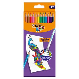 Bic Kids kleurpotlood Illusion Evolution, etui van 12 stuks