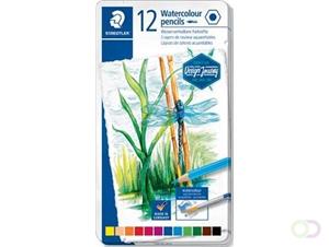 Staedtler aquarel potlood, metalen doos met 12 kleuren