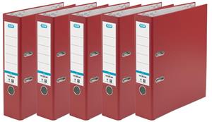 Elba ordner Smart Pro+, rug van 8 cm, pak van 5 stuks, rood
