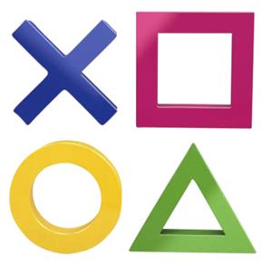 dahle Magneet Set Mega Magnet Mini, je 1 x Kreuz, Kreis, Dreieck, Quadrat, 45 x 45 mm (b x h) 45 mm x 45 mm Diverse kleuren 1 stuk(s) 76-95554-14824