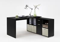 FMD Hoekbureau LEX variabel monteerbaar, breedte 136 / 205 cm, made in germany