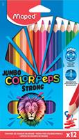 maped 12 COLOR'PEPS STRONG Jumbo Buntstifte farbsortiert