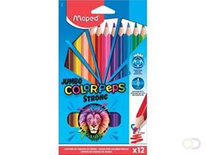 Maped kleurpotlood Color'Peps Jumbo Strong, 12 potloden in een kartonnen etui