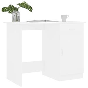 vidaXL Bureau 100x50x76 cm spaanplaat wit