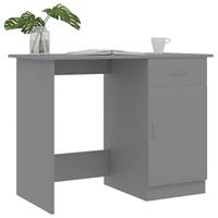 vidaXL Bureau 100x50x76 cm bewerkt hout grijs