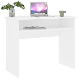 vidaXL Bureau 90x50x74 cm spaanplaat wit