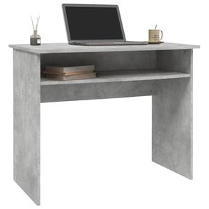 vidaXL Bureau 90x50x74 cm spaanplaat betongrijs