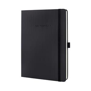 Sigel CO117 Hardcover Notizbuch 180x240mm kariert black