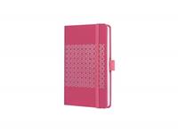 Notitieboek Sigel Jolie Impress A6 lijn Peacock Pink