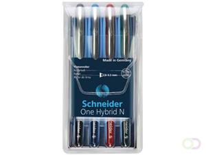 Schneider rollerball  One Hybrid N 0,3mm etui 4 stuks