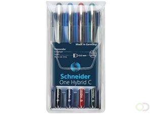 Schneider rollerball  One Hybrid C 0,5mm etui 4 stuks