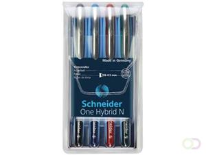 Schneider rollerball  One Hybrid N 0,5mm etui 4 stuks