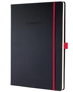 Sigel Notizbuch CONCEPTUM Red Edition - ca. A4, kariert, schwarz