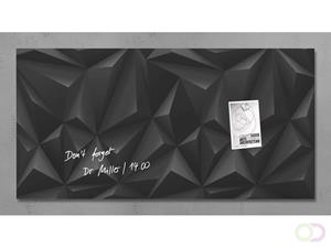 Glasmagneetbord Sigel Artverum 910X460X15Mm Black Diamond