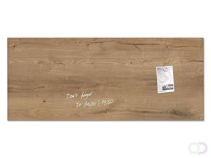 Sigel Glas-Magnetboard artverum, Design- Natural Wood , inkl. extra-starker