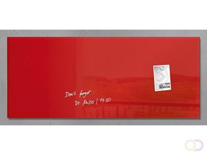 Glasmagneetbord Sigel Artverum 1300X550X15Mm Rood