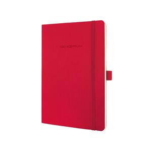 Sigel Notizbuch CONCEPTUM, 80g, Softcover red, liniert, Stiftschlaufe