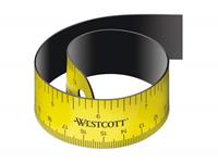 WESTCOTT Flachlineal, Länge: 300 mm, flexibel, magnetisch