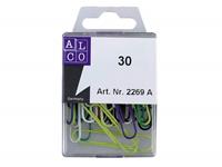 Paperclips Alco 50mm Rond Assorti, Doos 30 Stuks
